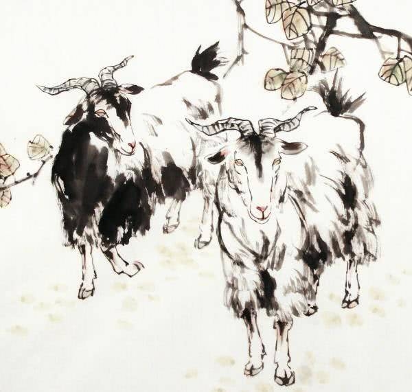 生肖羊，木之象征，持之以恒深入钻研。插图