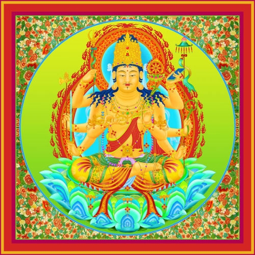 文殊菩萨八字真言，大威德，佛心无畏插图