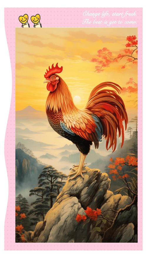 万绿丛中一点红，生肖鸡独显魅力插图