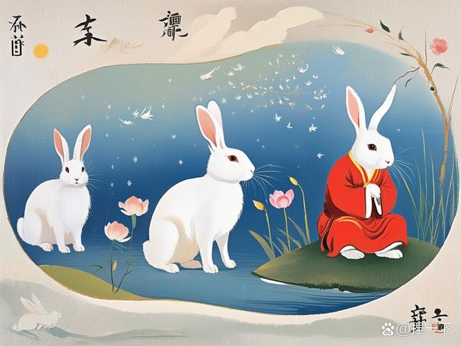 寸草春辉关联兔生肖，体现春季温和氛围。插图