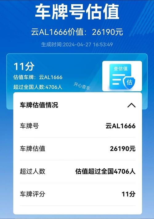 小程序一键查询车牌估值插图 小程序一键查询车牌估值插图