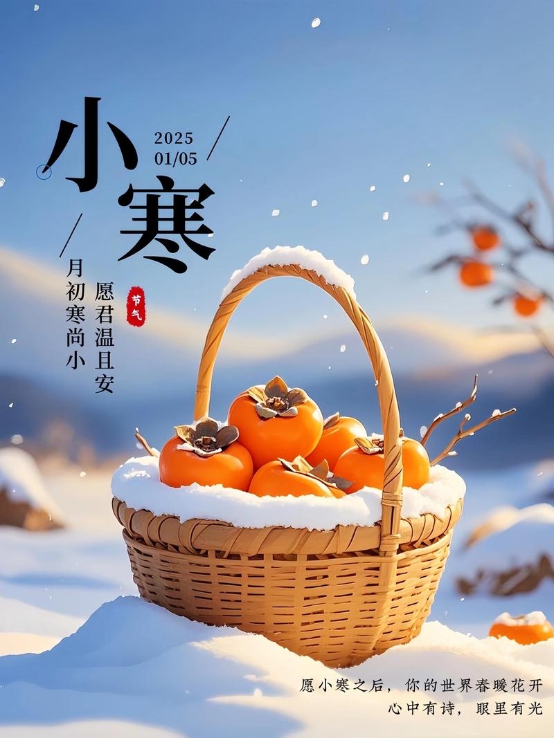 小寒时节，寒冷中的温暖期待插图