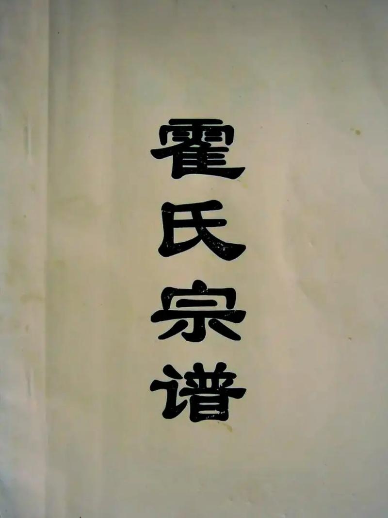 霍家家谱，家族印记中的文化传承插图
