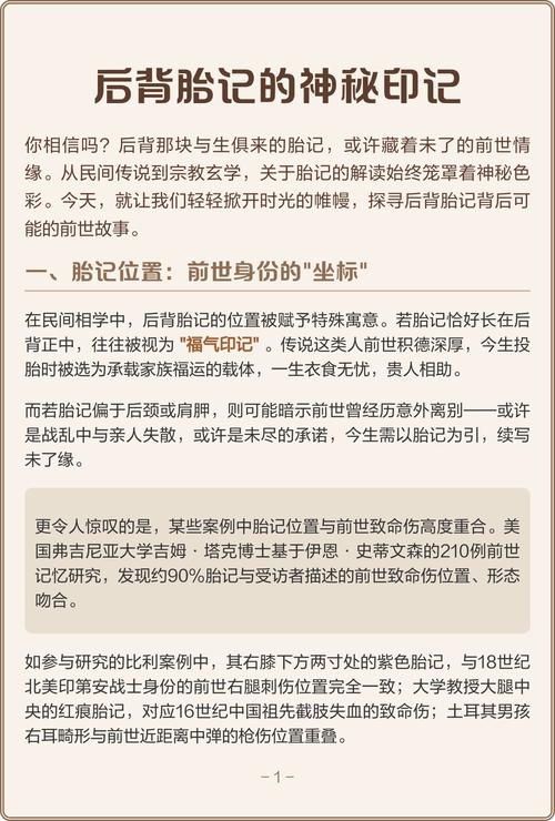 胎记算命图，古老智慧的现代解读插图