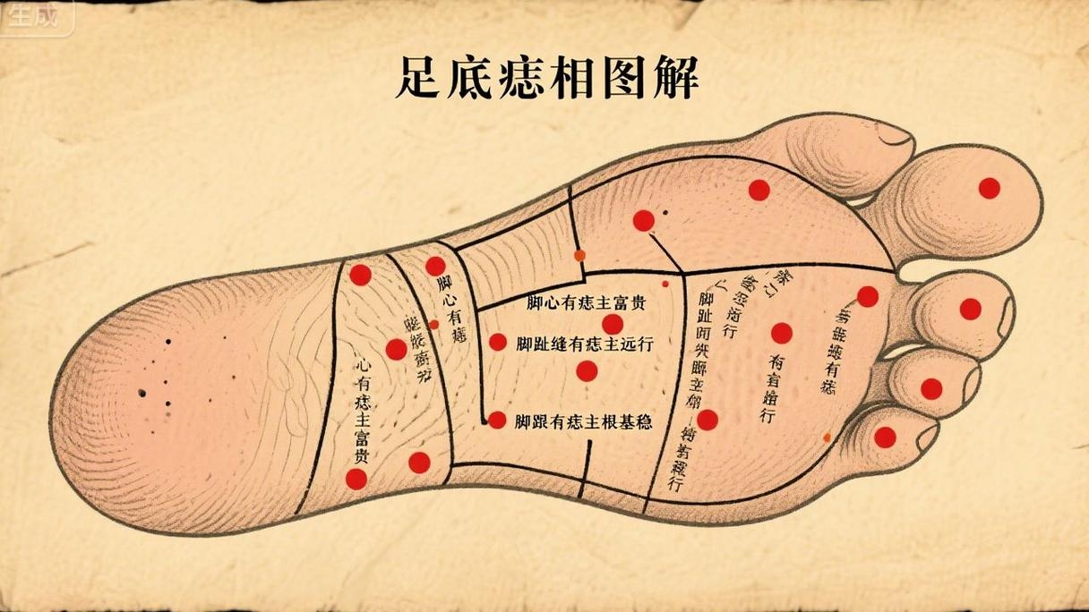 左脚痣寓意富贵聪慧，传统文化解读需谨慎插图