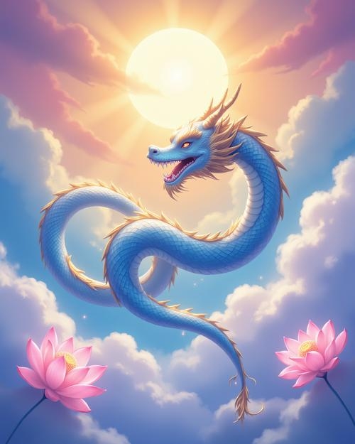 碧空如洗，龙舞九天插图