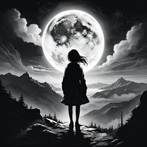 「冷月孤心」，孤独与冷漠的内心独白插图