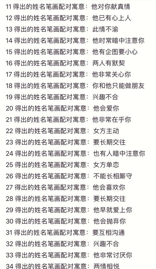 姓名笔画测缘分，超准测试，速来一试！插图