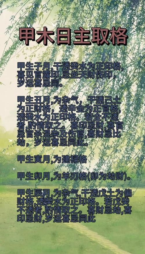 甲木生于戌月，生辰之智慧，月运之奇遇插图