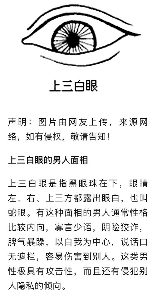 男人三白眼，眼波流转中的情感密码插图