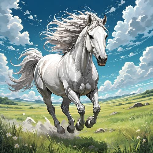 漫山遍野代表生肖马插图