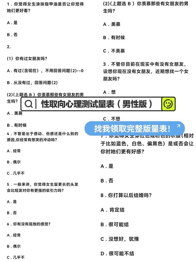男神测试，各类型伴侣性格展现插图