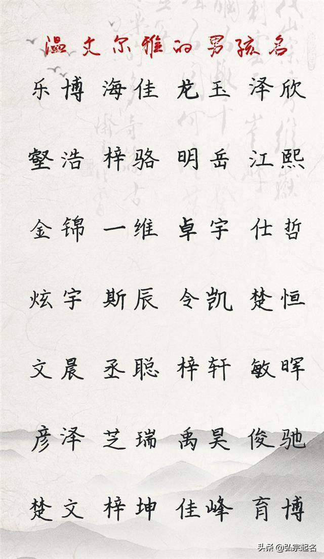 温文尔雅之名，探寻那些蕴含文化底蕴的中文名字插图