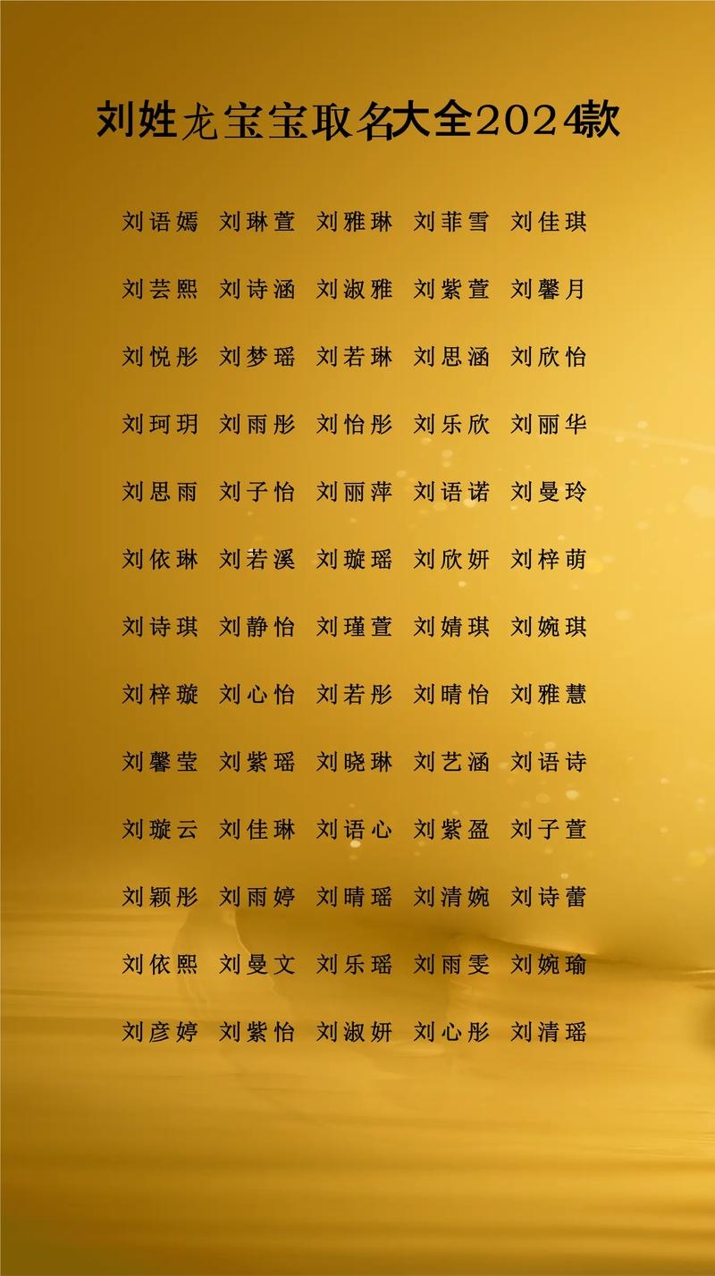 姓刘的名字，探寻中华文化中的独特韵味插图