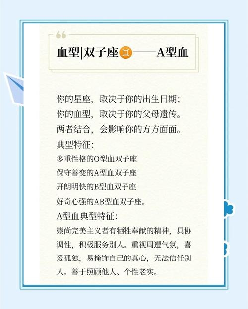 血型加星座性格分析插图