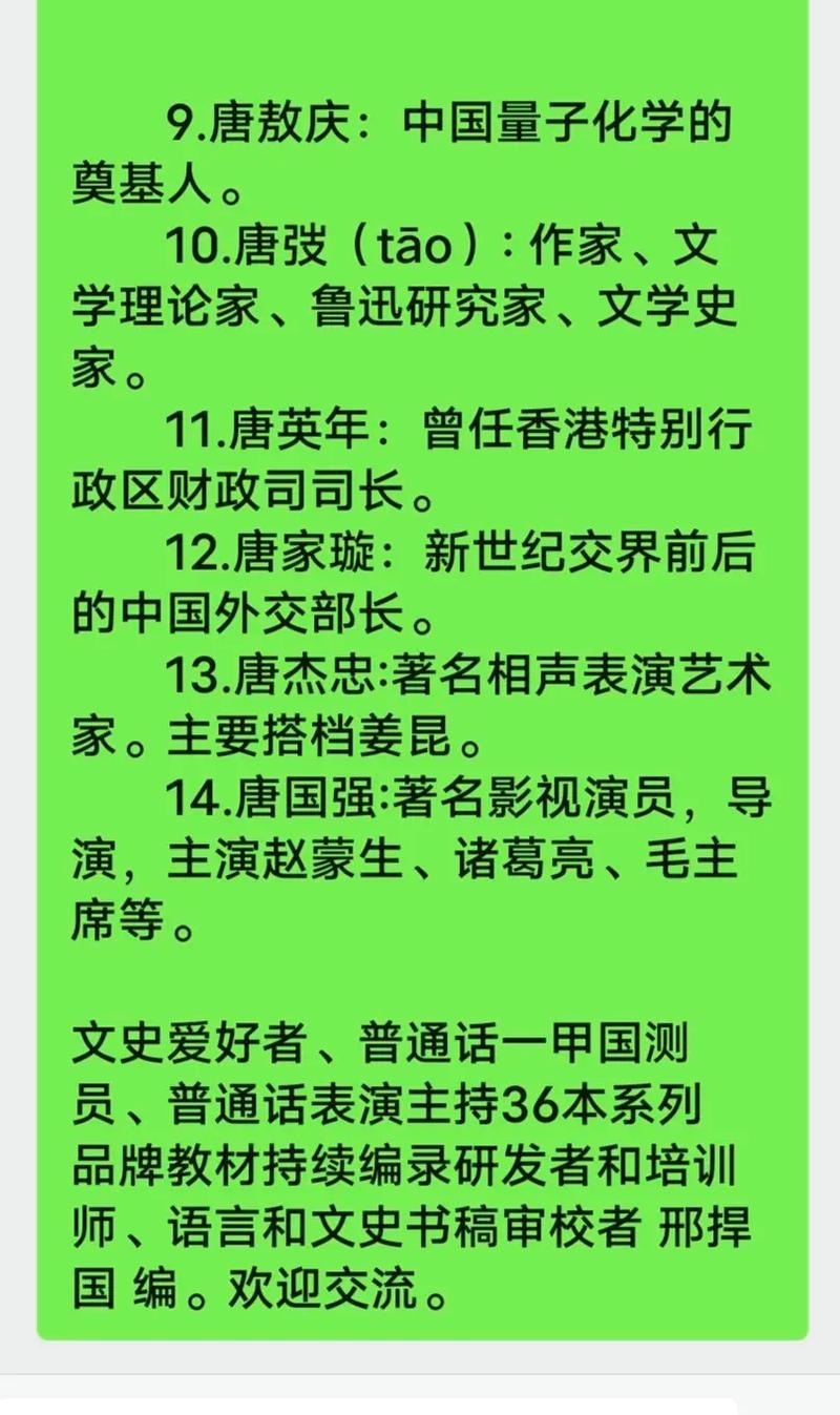 唐姓名人辈出，演艺界、商界与体育界的杰出代表插图