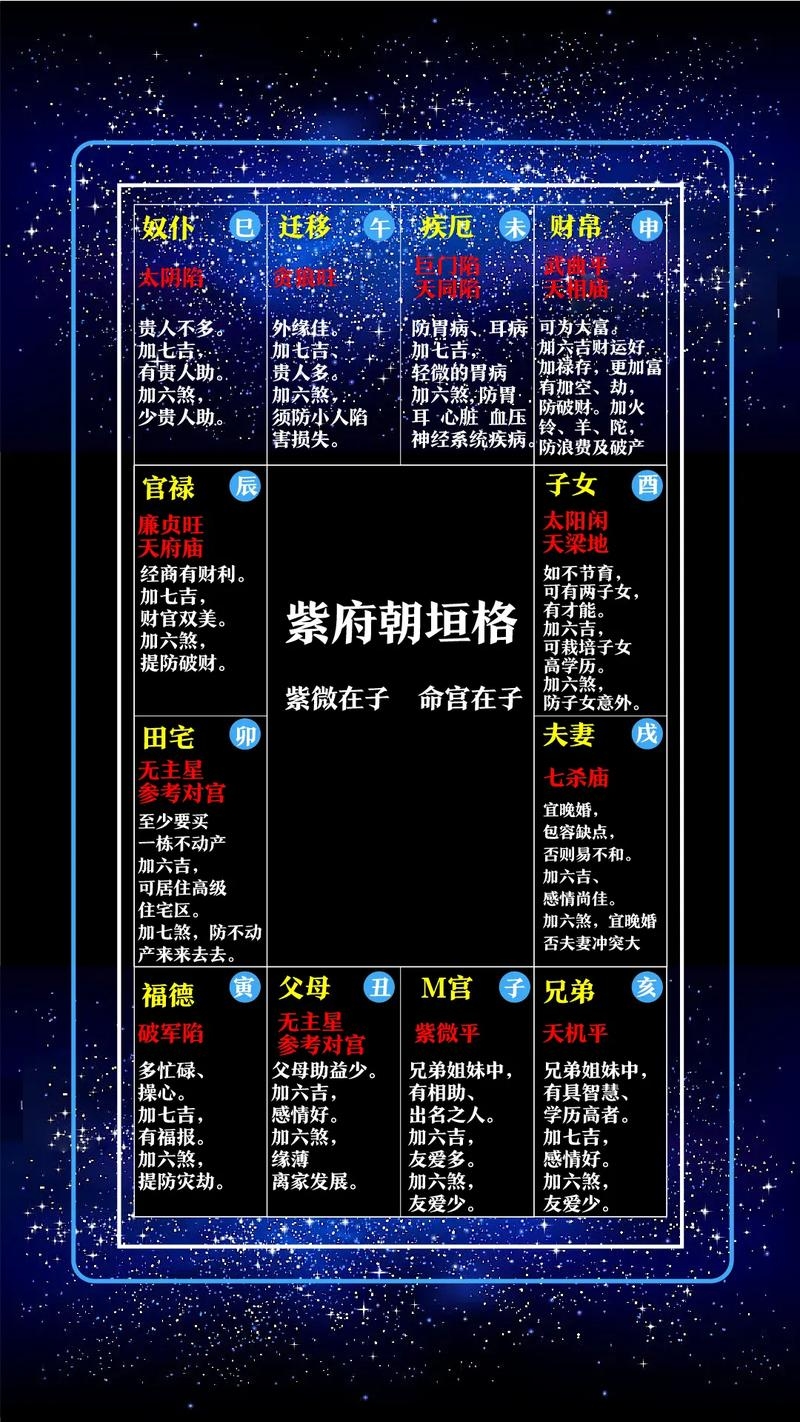 紫微命盘详解，洞悉人生格局与运势插图