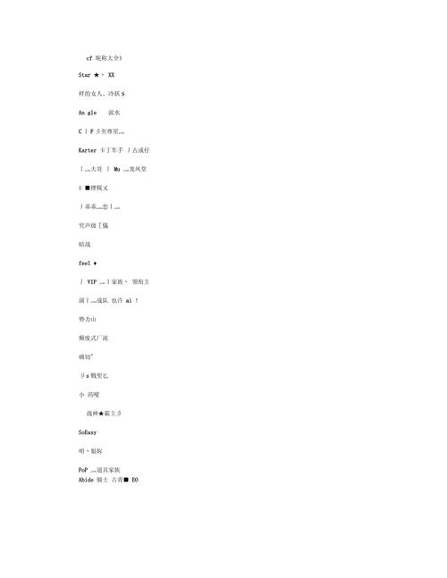 cf女生名字霸气高贵推荐插图