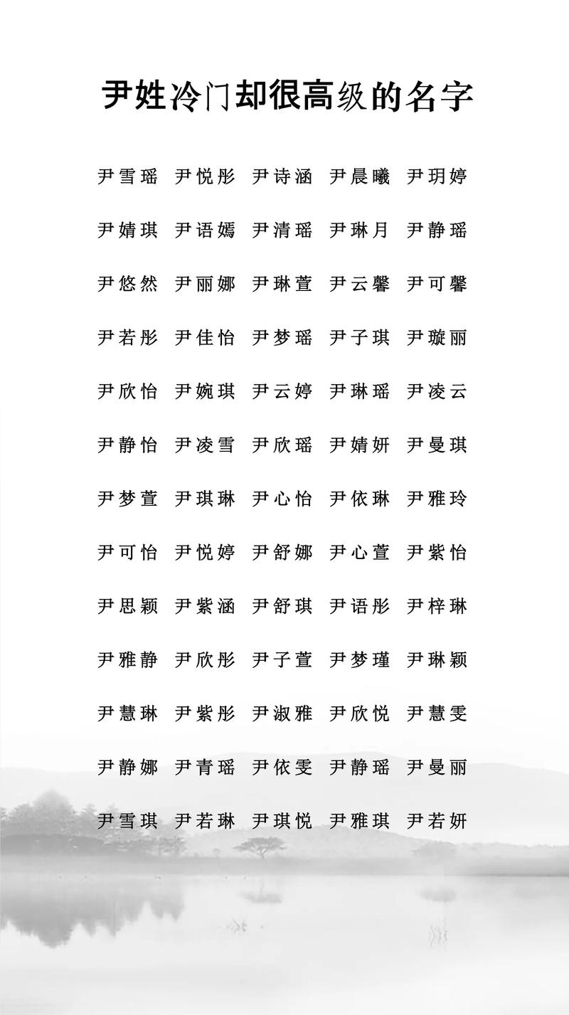 尹姓起名，传承与创新的和谐之音插图