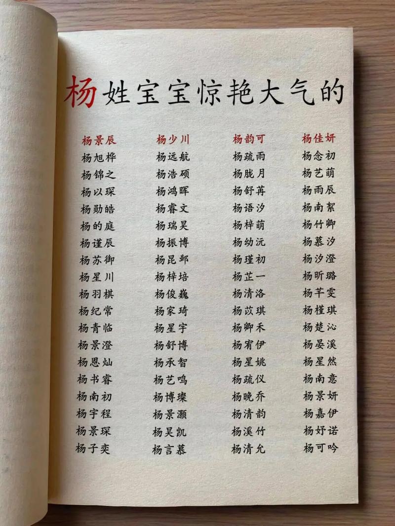 杨姓起名,灵感源泉与姓名背后的故事插图 杨姓起名,灵感源泉与姓名背后的故事插图
