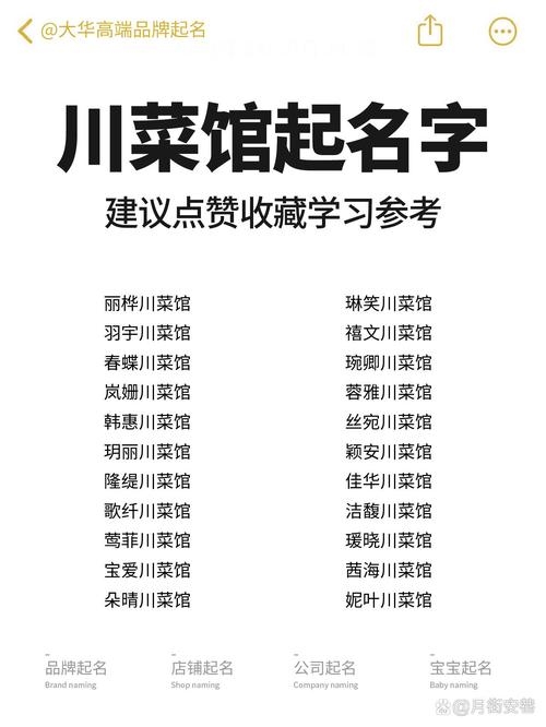 探寻川菜餐厅的璀璨名字密码插图