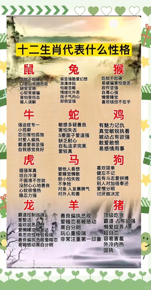 属相性格，探索十二生肖背后的性格奥秘插图