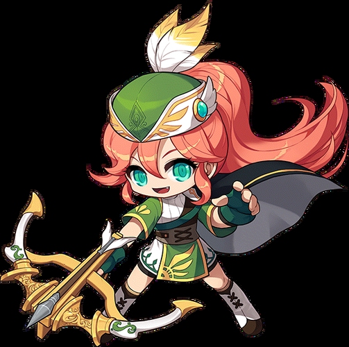 冒险岛角色名字创意多，下凡丘比特箭神 &酷炫风格逆光边缘之箭矢插图