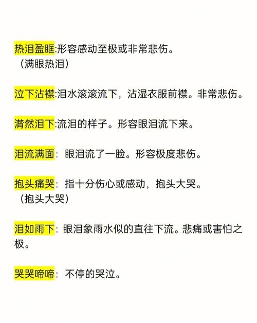 潸潸是热泪不断流下,需理解其含义。插图 潸潸是热泪不断流下,需理解其含义。插图