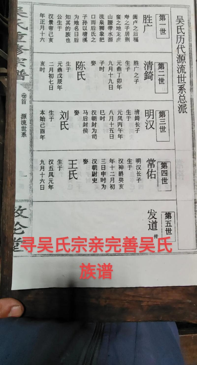 探寻吴氏家族的根与魂，一部吴氏家谱的深度解读插图