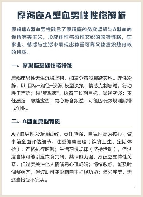 a型男性性格特点解析插图
