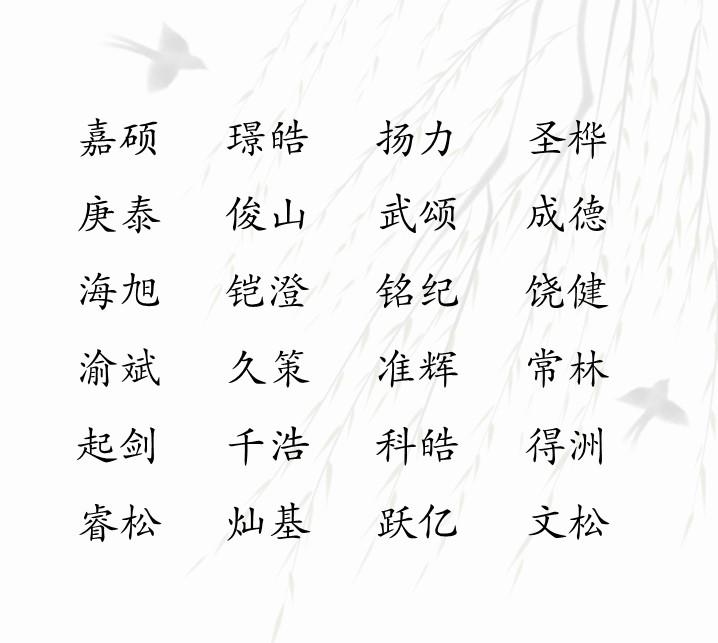 2026张姓男孩取名，杰字寓意豪迈俊杰插图