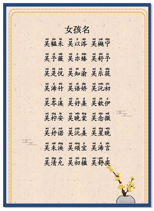 吴姓男婴生辰起名，五行平衡，吉祥好名插图