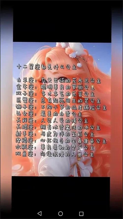12星座公主,星座与性格的浪漫演绎插图 12星座公主,星座与性格的浪漫演绎插图