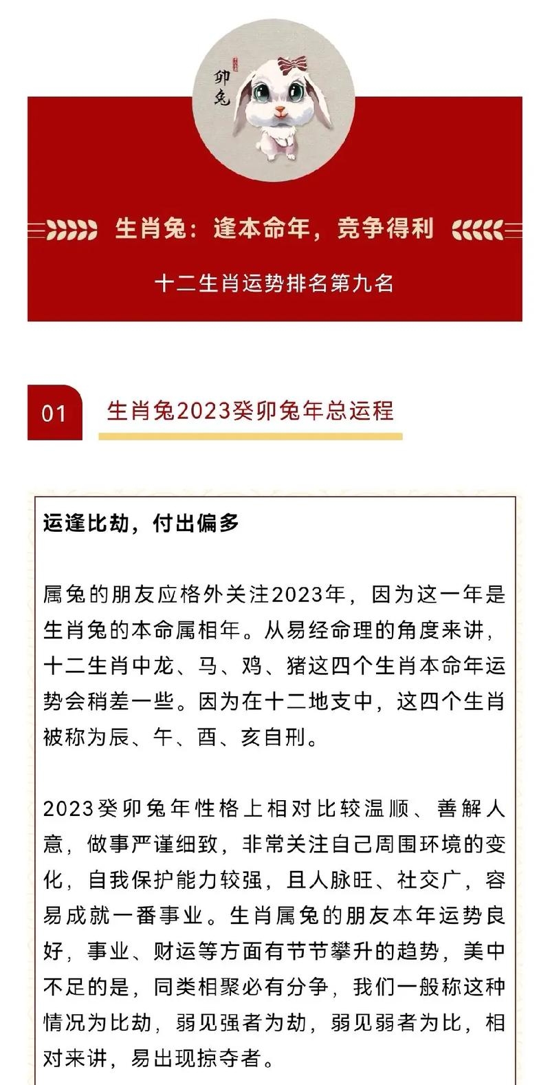 2023年兔年，属兔人的运势解析与运程指引插图