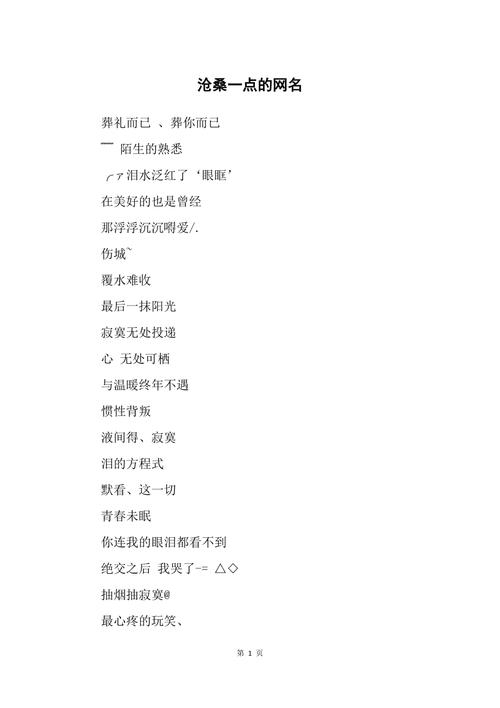 沧桑韵味网名，找寻归属感与岁月沉淀插图