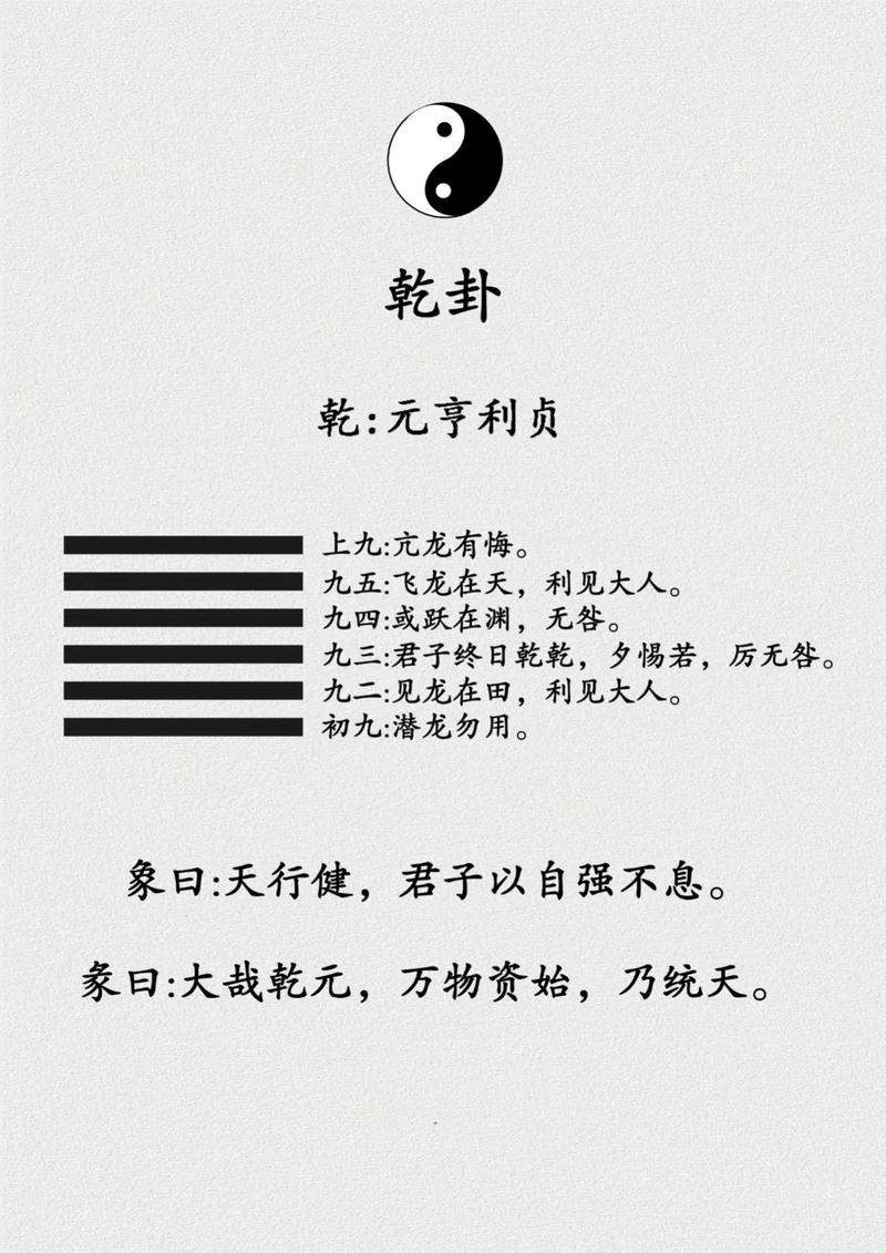 乾卦爻辞，探索天行健的智慧与力量插图