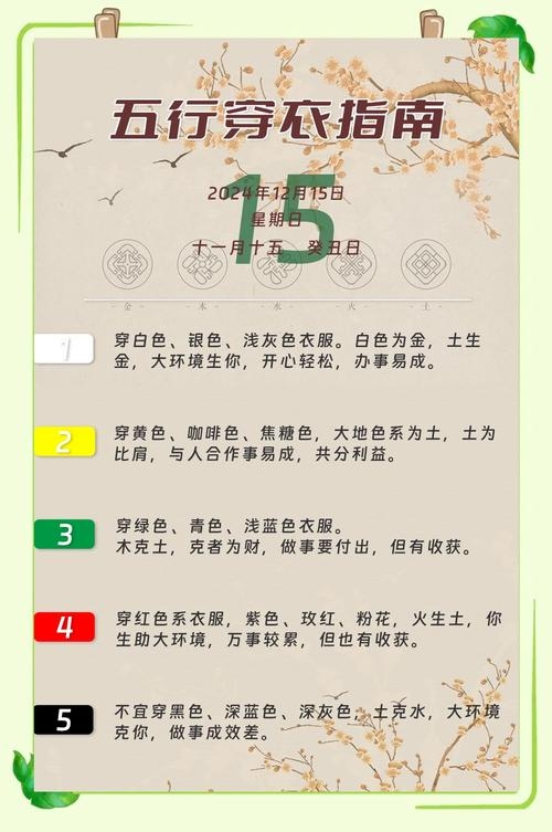 2022年7月15日五行穿衣指南，打造每日幸运色插图