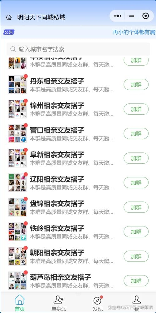 抚顺搭子群，同城交友新体验插图