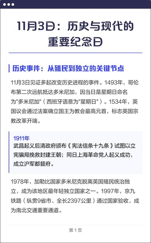 11月3日,历史上的重要时刻与纪念日插图 11月3日,历史上的重要时刻与纪念日插图