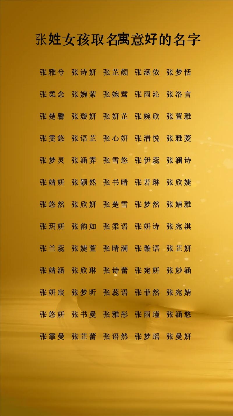 🌟 张姓好名字，解锁独特人生密码✨插图