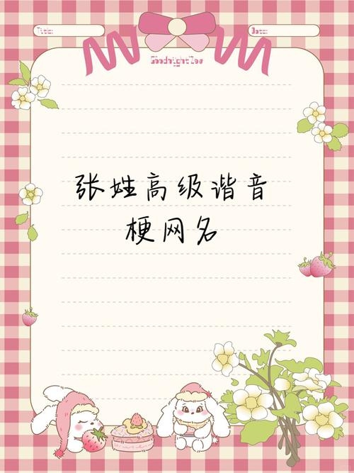 谐音网名推荐，张大嘴巴、张家的小宝等插图