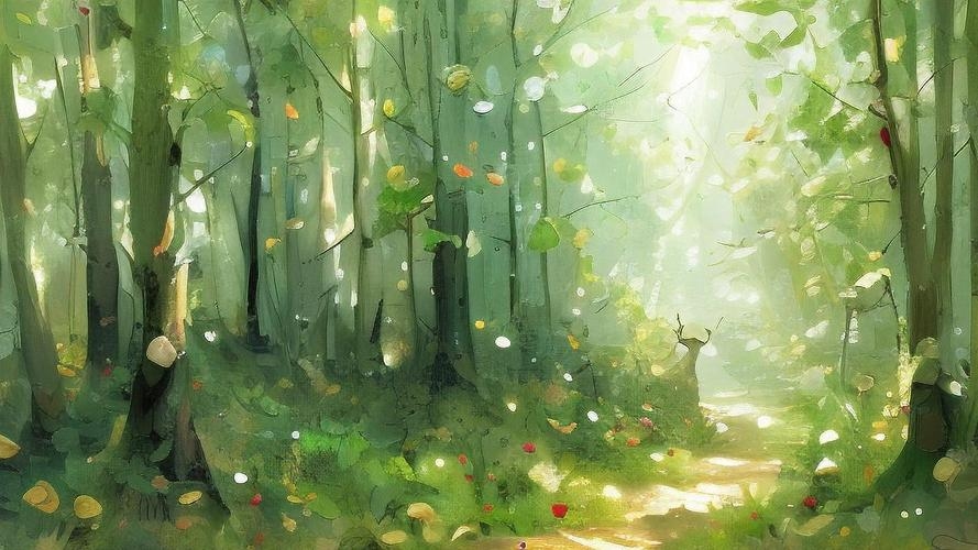诗意氛围与自然气息的梦幻感插图