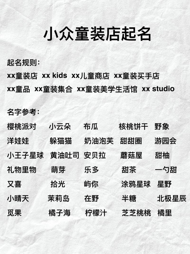 童装店取名，打造品质童趣品牌插图