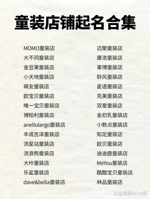 童装店起名，从品牌命名到情感隐喻的探索插图