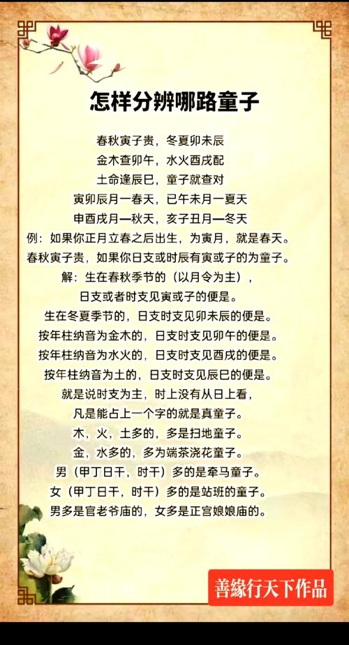 童子命查法详解插图