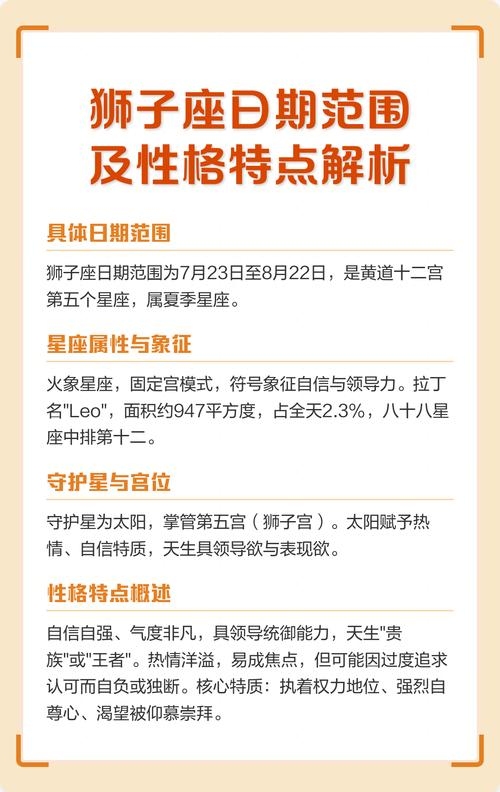 狮子座日期及特点解析插图