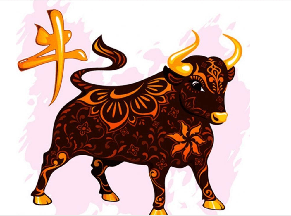 一木一土一方水，生肖牛的象征插图