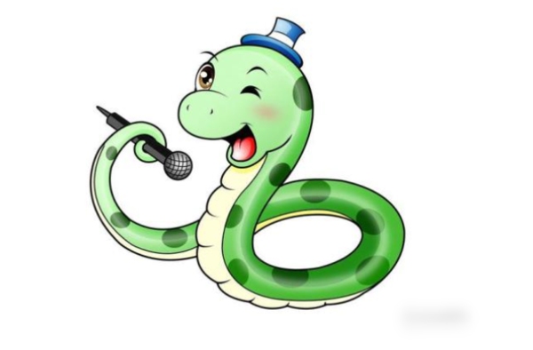 一心二用象征聪明多才，谜面蛇似灵活变策略。插图