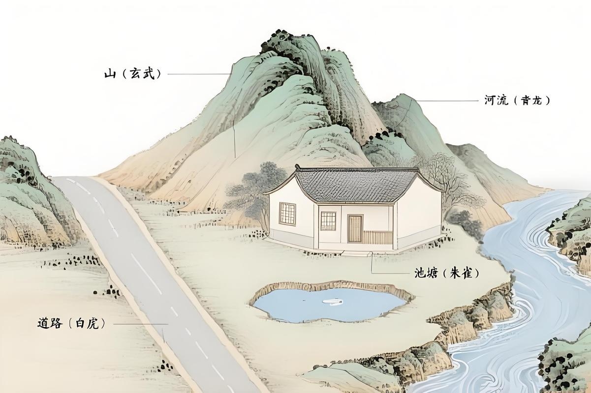 阳宅风水图，传统智慧与现代生活的和谐共融插图