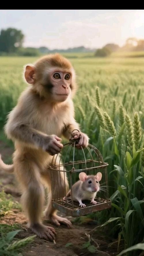 知恩图报的生肖，鼠、猴插图